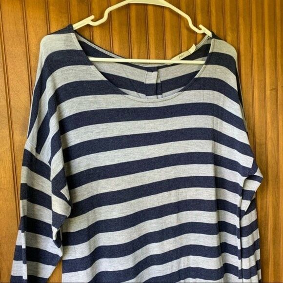 Gibson Striped Long Sleeve-Women Large - Picture 2 of 8